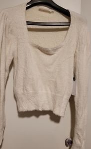 FUZZY long sleeve sweater size XL